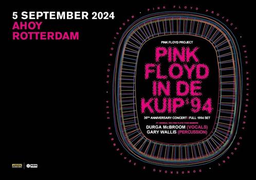 Pink Floyd Project in Ahoy. 1 Concertkaartje., Tickets en Kaartjes, Concerten | Pop, Eén persoon, September