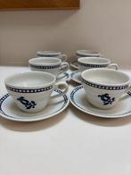 Churchill England kop en schotel set - Tulp blauw-wit, Huis en Inrichting, Keuken | Servies, Gebruikt, Ophalen of Verzenden, Overige stijlen