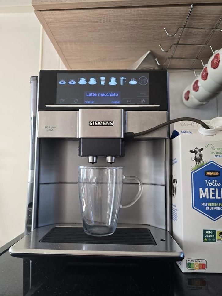 Siemens EQ.6 PLUS S 500, Witgoed en Apparatuur, Koffiezetapparaten, Zo goed als nieuw, Koffiebonen, Ophalen of Verzenden