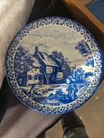 Delfts blauw bord de herfst, Antiek en Kunst, Antiek | Wandborden en Tegels, Ophalen
