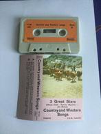Country & Western Songs 3 Great Stars MC, Cd's en Dvd's, Cassettebandjes, Gebruikt, Ophalen of Verzenden, Country en Western, 1 bandje