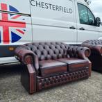Chesterfield bankstel 3+2 zit model Windsor. Leer., Huis en Inrichting, Ophalen, Gebruikt, Delta Chesterfield, Springvale, Chesterfield
