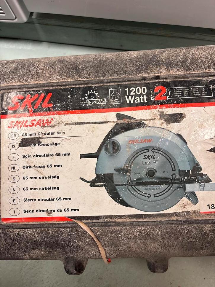 Skil Handcirkelzaag 65mm - Gebruikt, Doe-het-zelf en Verbouw, Gereedschap | Zaagmachines, Gebruikt, Cirkelzaag, 1200 watt of meer
