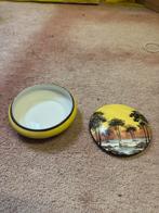 Vintage Sieradendoosje met Landschap, Antiek en Kunst, Antiek | Keramiek en Aardewerk, Ophalen of Verzenden