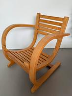 Mid century modern stoel Bas van Pelt / Audout & Minet stijl, Ophalen, Gebruikt, Bruin, Eén