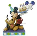 disney traditions Jim Shore Mickey & Pluto Retired, Verzamelen, Mickey Mouse, Ophalen of Verzenden, Zo goed als nieuw, Beeldje of Figuurtje