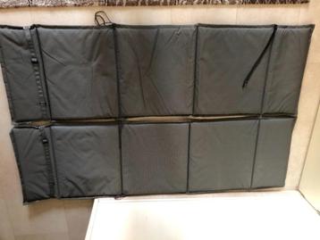 Tuinstoelkussen, 2 stuks, kleur antraciet/grijs, 190 x 55 cm beschikbaar voor biedingen