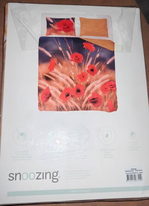 snoozing,dekbedovertrek,flanel,katoen, Huis en Inrichting, Slaapkamer | Bedden, Nieuw, Tweepersoons, 200 cm, Ophalen of Verzenden