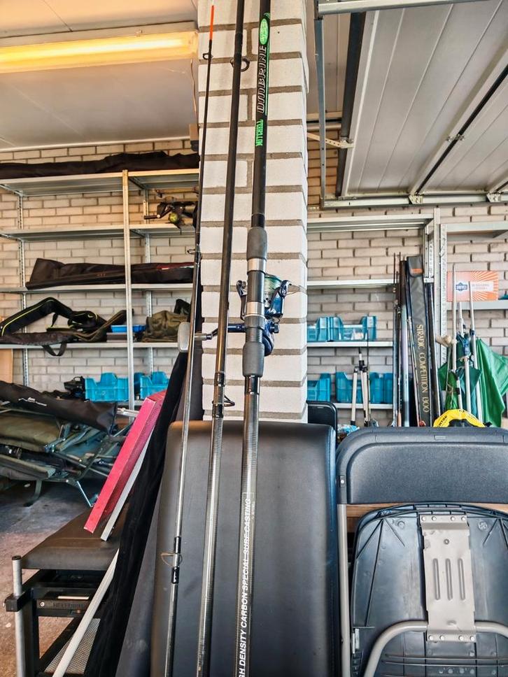 Strandhengel plus molen, Watersport en Boten, Hengelsport | Zeevissen, Zo goed als nieuw, Complete set, Ophalen