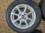 Set Zomerbanden met velgen Ford Fiesta 195/60-15, 15 inch, Banden en Velgen, Gebruikt, Personenwagen