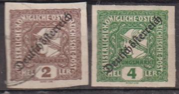 Oostenrijk 1918 Krantenzegels met Opdruk DuitsOostenrijk  beschikbaar voor biedingen