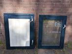 Oude boerderijdeur met glas, Doe-het-zelf en Verbouw, Deuren en Horren, Gebruikt, 80 tot 100 cm, Ophalen of Verzenden, Buitendeur