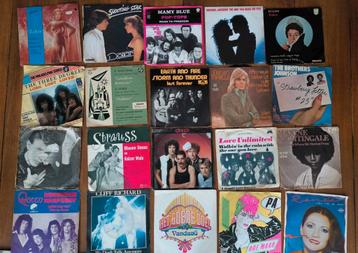 40 Vinyls singles 7 inch part 4 diverse grammofoonplaten beschikbaar voor biedingen