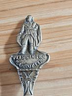 Verzilverde souvenirlepel Vlissingen Michiel de Ruyter, Ophalen of Verzenden