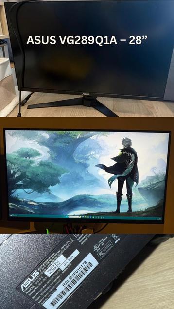 ASUS VG289Q1A – 28” 4K UHD Gaming Monitor beschikbaar voor biedingen