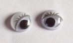 Wiebeloogjes 7 mm met wimpers poppenoogjes plakoogjes, rond, Materiaal, De meern, Nieuw, Ophalen of Verzenden