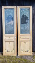 Antieke Franse Kasteeldeuren - Werkend Slot!, Ophalen, Gebruikt, Buitendeur, Hout