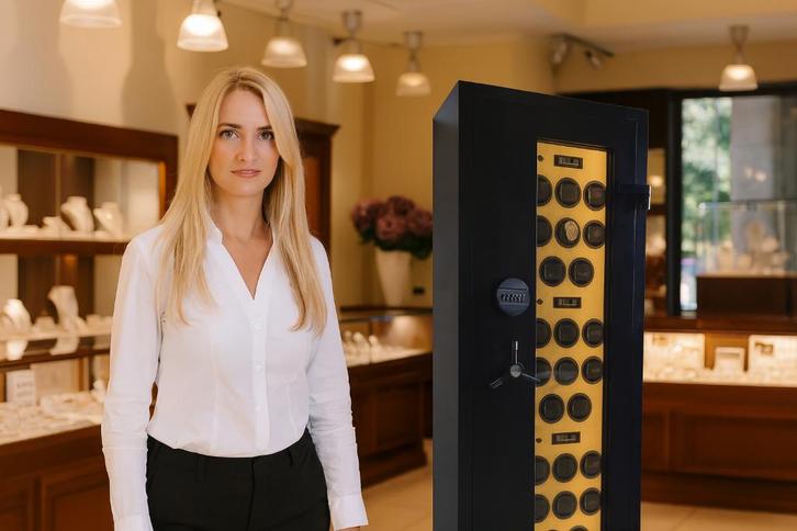 Horlogekluis met 24 watchwinders, met glazen kluisdeur. S-1, Sieraden, Tassen en Uiterlijk, Horloges | Heren, Nieuw, Overige merken