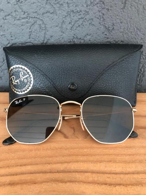 Ray-Ban hexagonal heren zonnebril - polarized 100% origineel, Sieraden, Tassen en Uiterlijk, Zonnebrillen en Brillen | Heren, Zo goed als nieuw