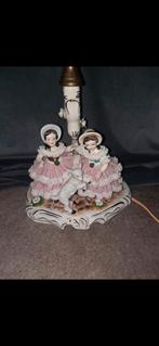 Dresden lamp porselein, Antiek en Kunst, Antiek | Lampen, Ophalen of Verzenden