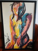 Impressionistisch schilderij achter glas., Ophalen