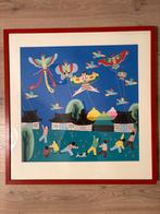 Chinees schilderij met custom frame, Antiek en Kunst, Ophalen