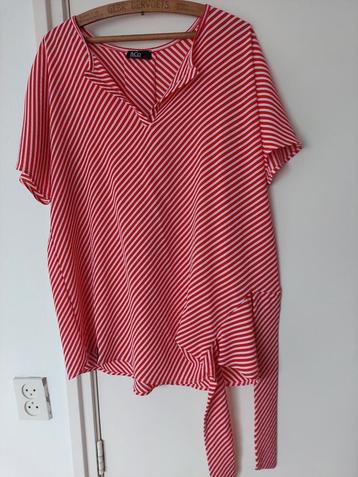 &Co Woman blouse rood/wit maat XL beschikbaar voor biedingen