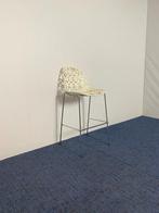 3 x Barkruk Crassevig Nett 73/4L, wit/chroom, Huis en Inrichting, Barkrukken, Ophalen, Gebruikt, Met voetsteun, 60 tot 90 cm