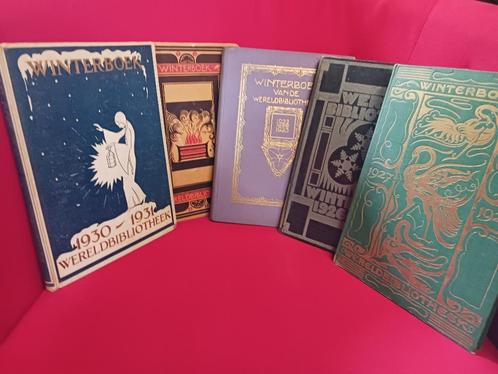Winterboeken Wereldbibliotheek 1922-1931, Antiek en Kunst, Antiek | Boeken en Bijbels, Ophalen of Verzenden