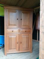 Mooie Eikenhouten Kast - Landelijke Stijl, Gebruikt, 100 tot 150 cm, Eikenhout, Ophalen of Verzenden