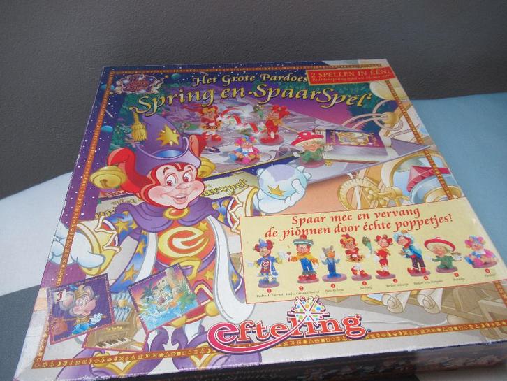 het GROTE EFTELING PARDOES SPRING en SPAAR SPEL, bordspel, Hobby en Vrije tijd, Gezelschapsspellen | Bordspellen, Zo goed als nieuw