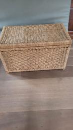 Mooie mand, houten frame. L*B*H  92*50*52. Opbergmand., Ophalen, Gebruikt, Rechthoekig