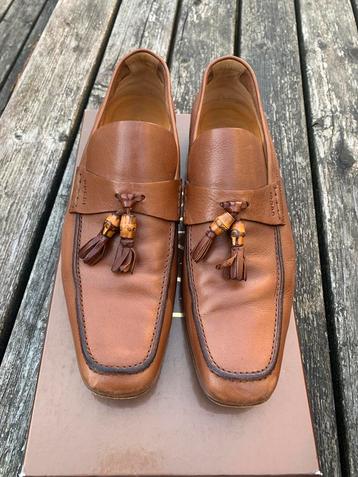 Vintage Gucci loafers, bruin, maat 42, in orginele doos beschikbaar voor biedingen