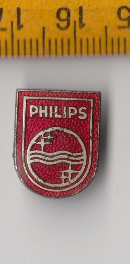 Philips logo Radio embleem schildje Emaille G, Ophalen of Verzenden