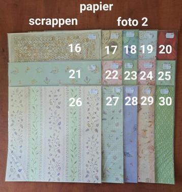 SCRAPBOOKING PAPIER beschikbaar voor biedingen