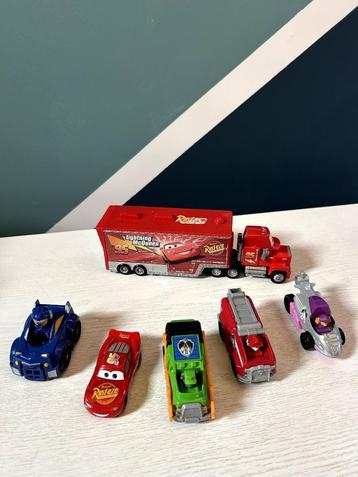 Set Paw patrol - Disney Cars Mack Truck & Diecast Auto's beschikbaar voor biedingen