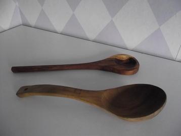 teak houten pollepel 27 cm olijf houten roerlepel 30 cm p st beschikbaar voor biedingen