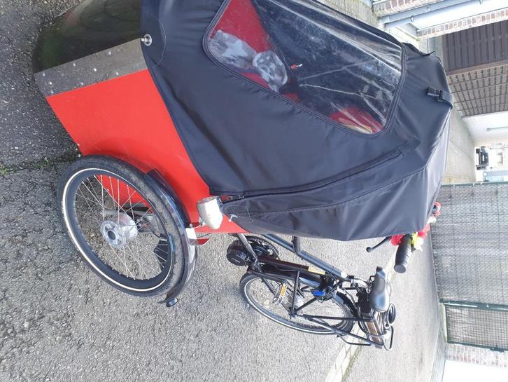 Nihola family electrische bakfiets, Fietsen en Brommers, Fietsen | Bakfietsen, Zo goed als nieuw, Overige merken, 2 kinderen, Elektrisch