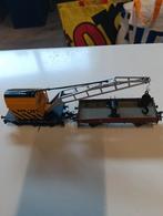 Marklin art 4671 kraanwagen met lage boord wagen H0, Wisselstroom, Gebruikt, Wagon, Ophalen of Verzenden