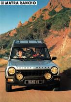 Folder Talbot Matra Rancho (1984), Verzenden, Gelezen, Overige merken