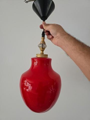 Zeldzame murano glazen Italiaanse 70S design Plafondlamp  beschikbaar voor biedingen