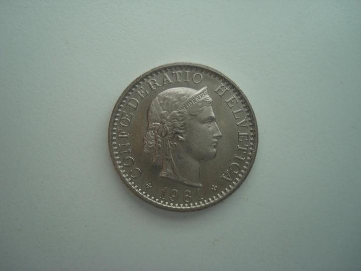 Zwitserland 20 centime 1981 UNC (meer munten beschikbaar!), Postzegels en Munten, Munten | Europa | Niet-Euromunten, Ophalen