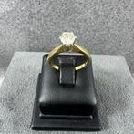 Gouden Ring | 18k* | 3,1g | solitair 0,50crt | 16,5 | 375481, Sieraden, Tassen en Uiterlijk, Ophalen of Verzenden, Kleiner dan 17