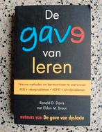 R.D. Davis De gave van leren ADD ADHD dyslexie vaste prijs, Ophalen of Verzenden, Zo goed als nieuw