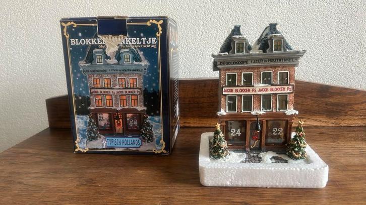 Typisch Hollands Kerstdorp Blokkerwinkeltje, Diversen, Kerst, Zo goed als nieuw, Ophalen of Verzenden