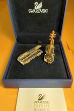 Swarovski dwarsfluit in kist en cello met standaard, Ophalen, Zo goed als nieuw, Figuurtje