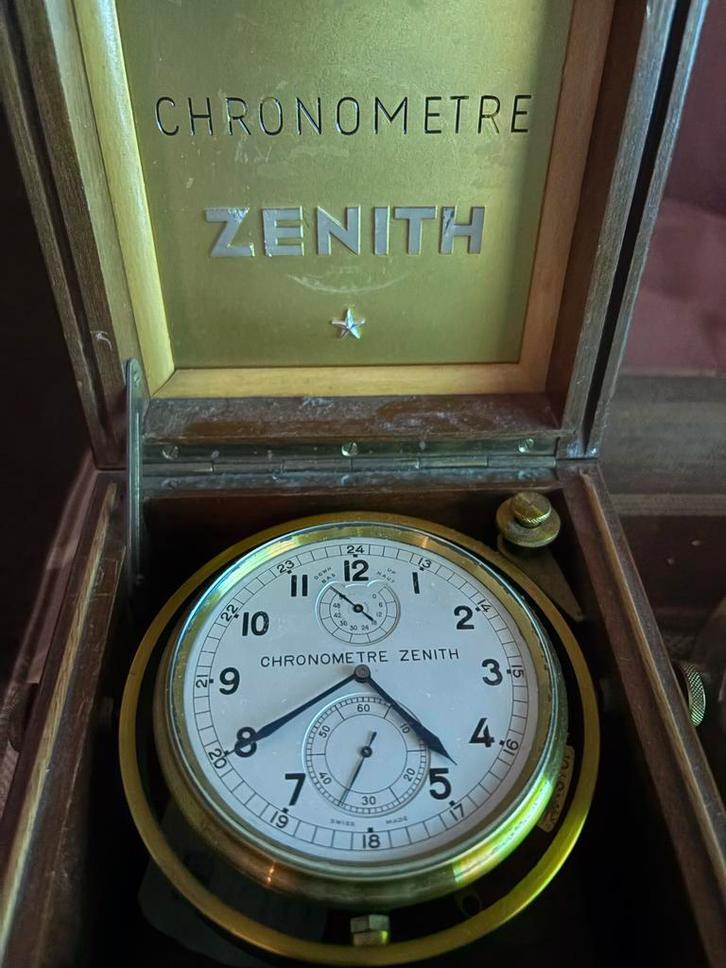 Zeldzame Zenith Chronometre Scheepsklok, Antiek en Kunst, Antiek | Klokken, Ophalen