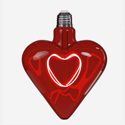 LED gloeilamp hart, rood, Huis en Inrichting, Lampen | Losse lampen, Nieuw, Gloeilamp, Minder dan 30 watt, E27 (groot), Ophalen of Verzenden