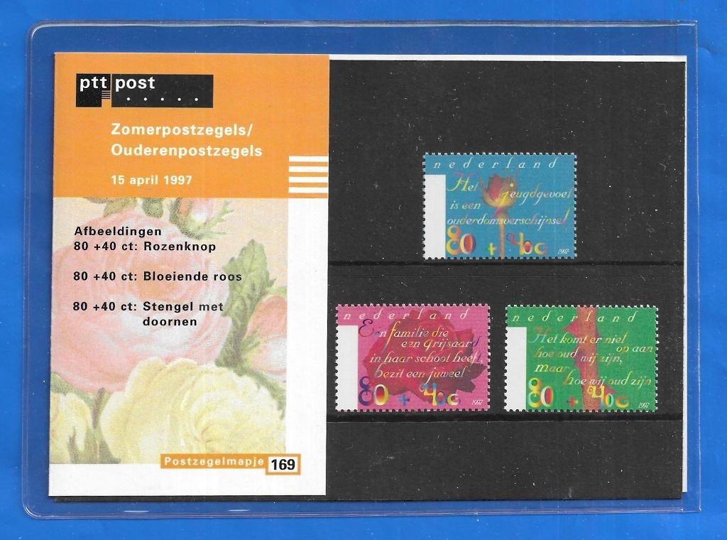Postzegelmapje 169 - Zomerpostzegels/Ouderenpostzegels 1997, Verzenden, Na 1940, Postfris