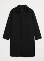 Zara garbadine coat, zwarte lange wax jas, maat S/M, Nieuw, Maat 46 (S) of kleiner, Ophalen of Verzenden, Zwart
